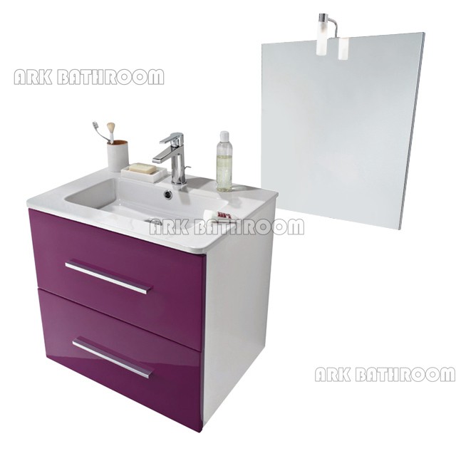 tocadores de baño modernos conjuntos de MDF baño de lavamanos REU001-60PU