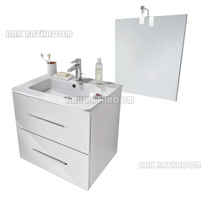 tocadores de baño modernos conjuntos de MDF baño de lavamanos REU001-60W