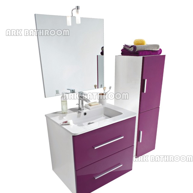 tocadores de baño modernos conjuntos de MDF-REU001S 60PU lavabo del baño vanidad