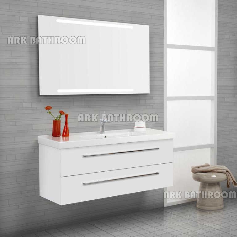 tocadores de baño modernos conjuntos de MDF baño de lavamanos REU008-120W