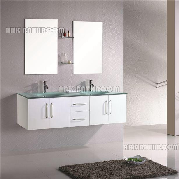 tocadores de baño modernos conjuntos de MDF baño de lavamanos REU010-150W