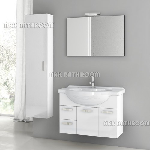 Mobile bagno moderno lavabo lavandino mobili REU048-80B