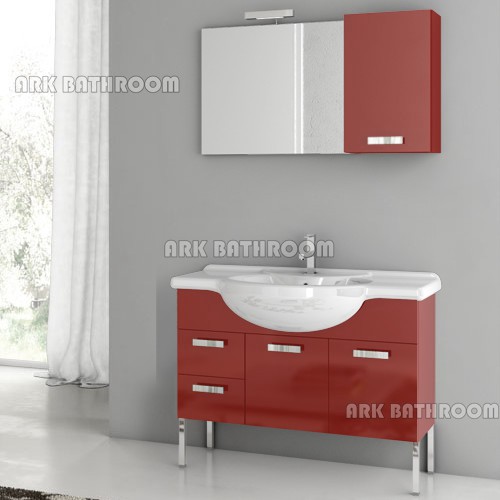 Mobile bagno moderno lavabo lavandino mobili REU049-100c