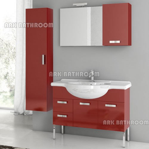 I vanità moderni del bagno mettono il lavandino di vanità del bagno del MDF REU050-100C