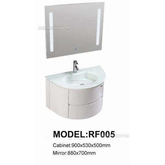 I vanità moderni del bagno mettono il lavandino di vanità del bagno MDF RF005