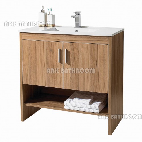 Melamine MFC bathroom cabinet MDF Bathroom vanity RMF001-90