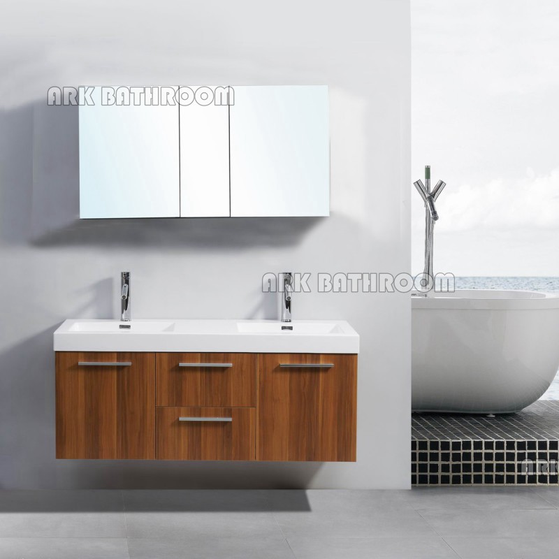 Mobile bagno MFC melaminico vanità bagno laminato RMF027-120C