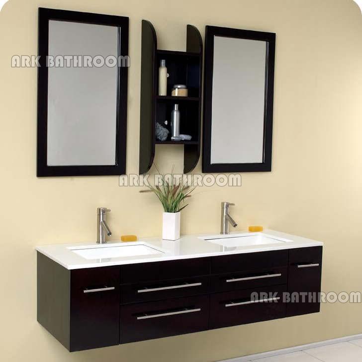 Wood bathroom furniture wall mounted bathroom cabinet manufacturer RT309-59E