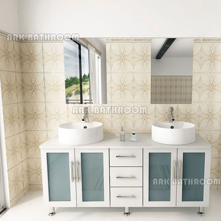 Fabbrica di mobili per lavabo doppio bagno mobile lavabo RT325-60W