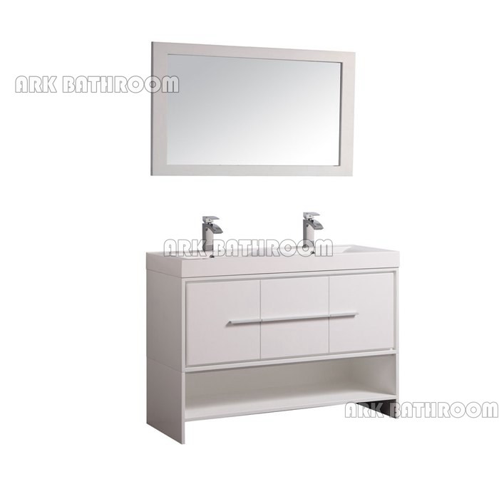 Mobile bagno a terra Mobile bagno in legno massello RU325-48W