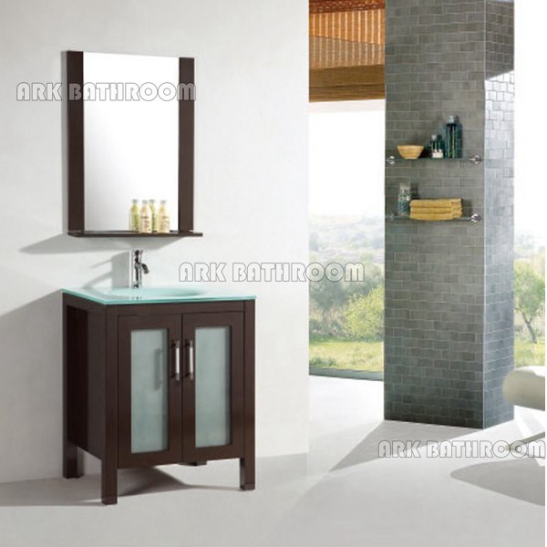 Floor Standing Bathroom Vanities Solid wood bathroom cabinet T9104