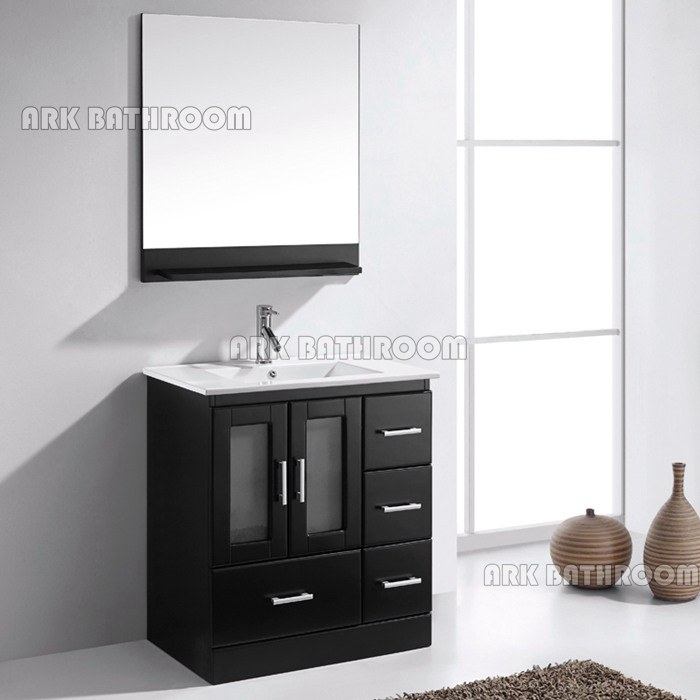 30” Cassettiera da bagno americana Vanity Black Espresso arredo bagno RU206-30E