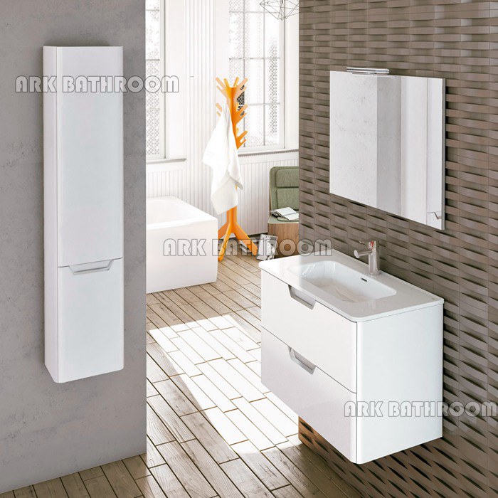 Mueble de baño esquina tocador doble unidades de almacenamiento RU303