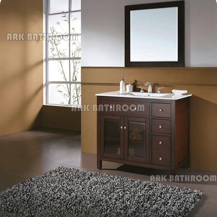 36”  Baño estadounidense Vanidad blanca Espresso muebles de baño RU316-36WA