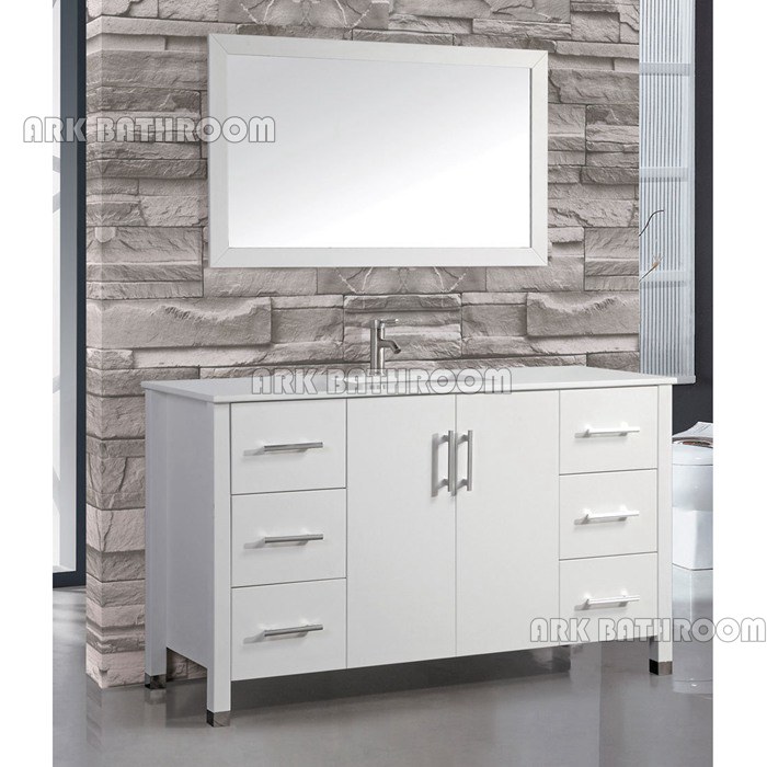 48” 40” Mobili da bagno Espresso bianco da toeletta da bagno RU323-48W