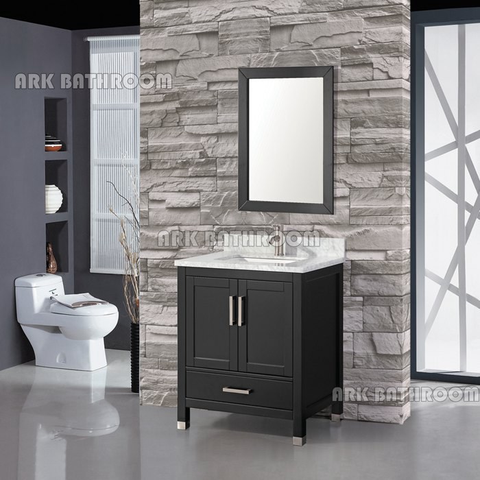 24” 30” Floor Bathroom Vanities armários de banheiro tampo de mármore RU324-30E